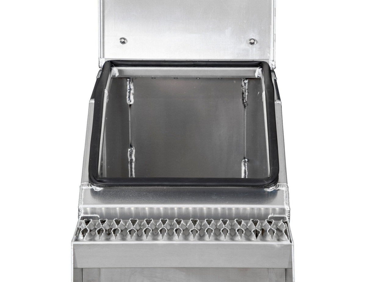 Buyers Products 28-in x 24-in x 19-in Smooth Aluminum Step Box Truck Tool Box 1705285