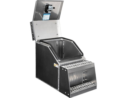 Buyers Products 28-in x 24-in x 19-in Smooth Aluminum Step Box Truck Tool Box 1705285