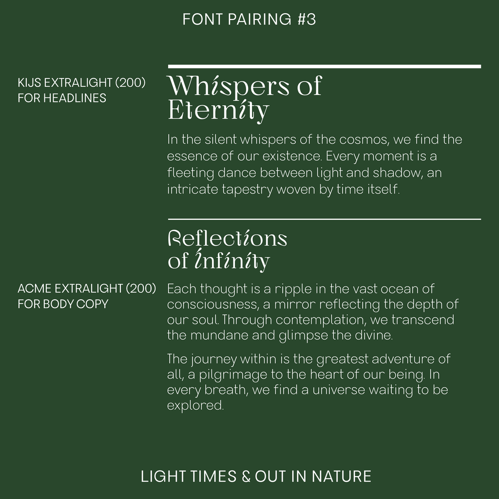 Acme—Modern, cool sans-serif font, clean and unique