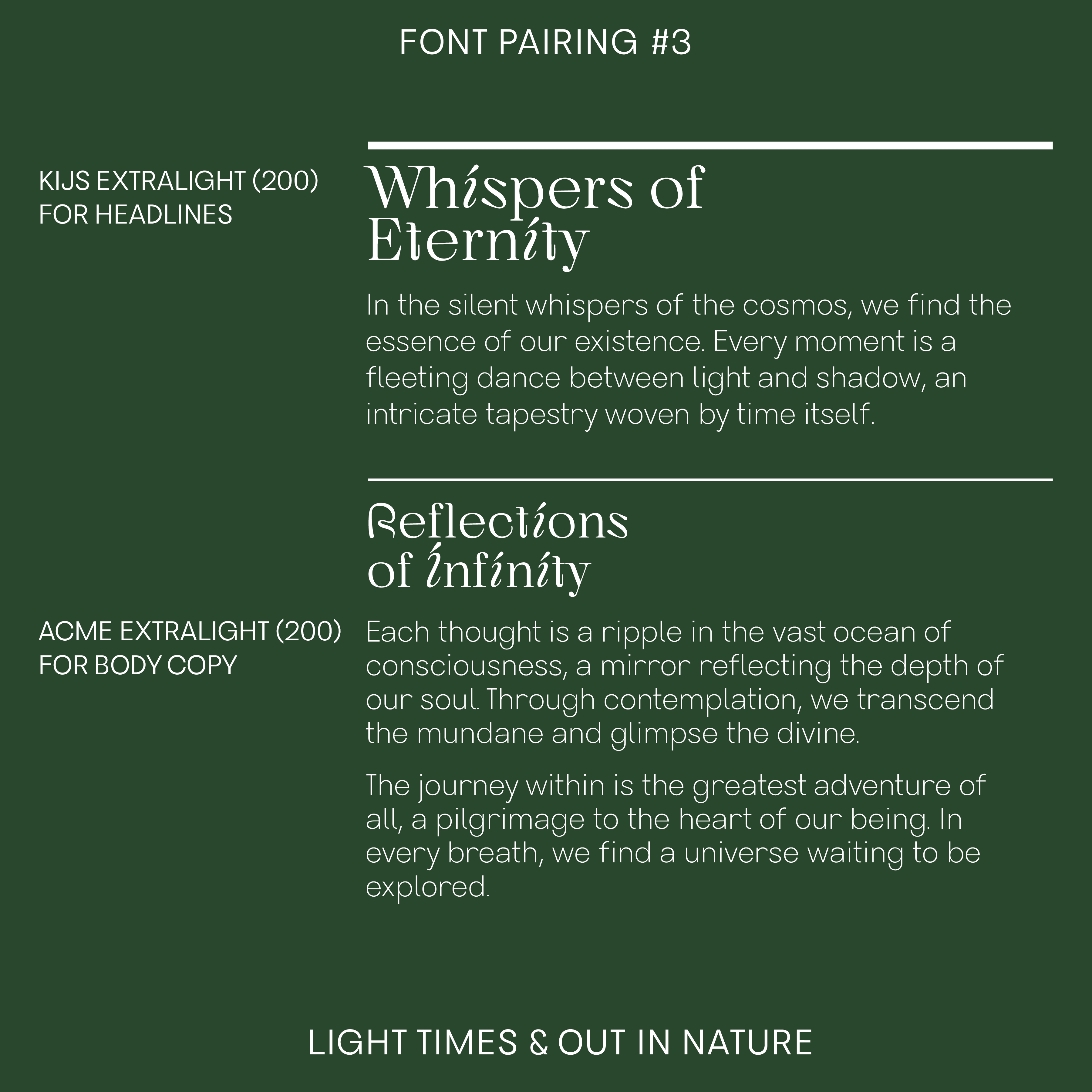 Acme—Modern, cool sans-serif font, clean and unique