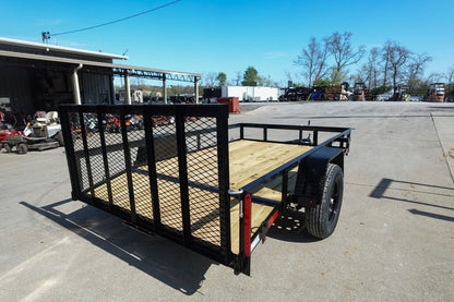 6′ 4″ x 10 Utility Trailer Dovetail Powder Coated With Gate 3,500lb Axle