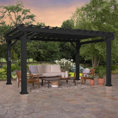 Backyard Discovery 14 ft. x 10 ft. Steel Traditional Pergola